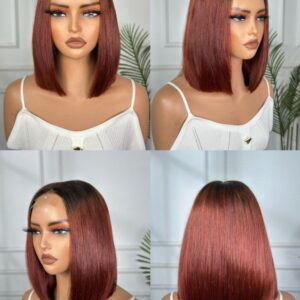 SDD 2*6 closure chestnut color wig 10