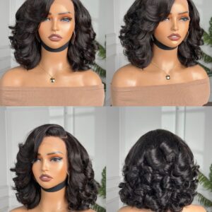 SDD bouncy curl 13x4 frontal wig