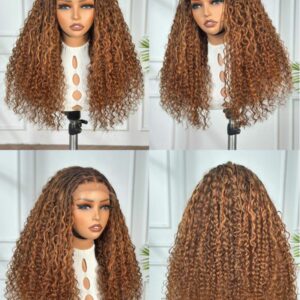 boho braids deep 5x5 wig (brown colour)