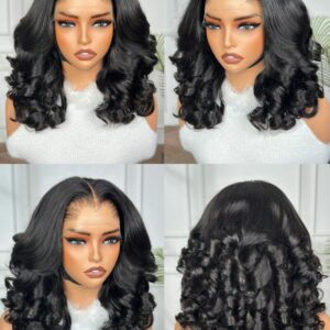 HD frontal exclusive Lagos hairline bouncy curl wig