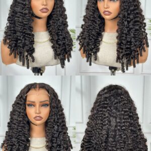 5*5 HD closure trendy burmese curl wig 20